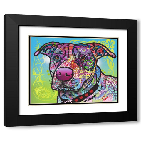 Bubba Black Modern Wood Framed Art Print with Double Matting by Dean Russo Collection