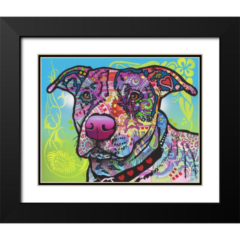 Bubba Black Modern Wood Framed Art Print with Double Matting by Dean Russo Collection