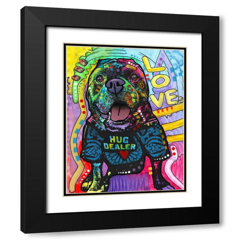 Hug Dealer Black Modern Wood Framed Art Print with Double Matting by Dean Russo Collection