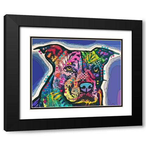 Life and Love Black Modern Wood Framed Art Print with Double Matting by Dean Russo Collection