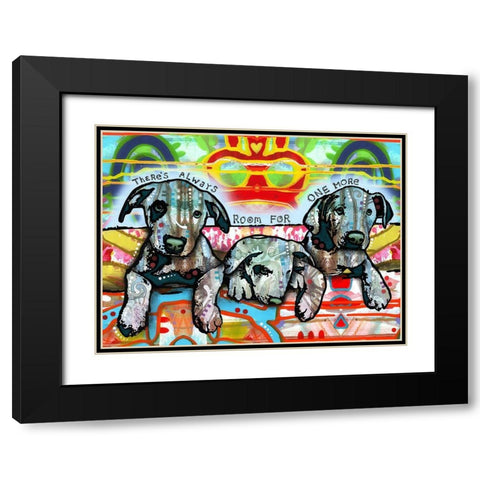 One More Black Modern Wood Framed Art Print with Double Matting by Dean Russo Collection