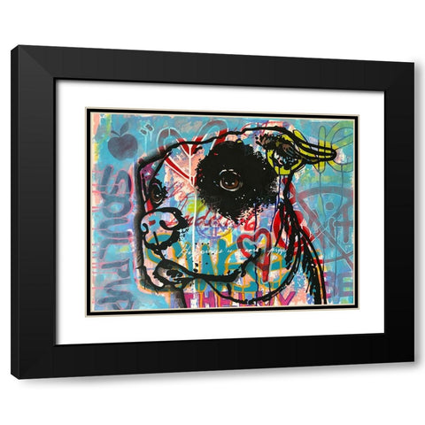 Soul Pup Black Modern Wood Framed Art Print with Double Matting by Dean Russo Collection