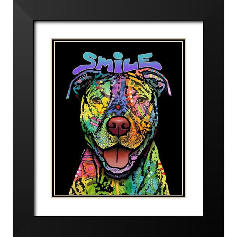 That Smile Black Modern Wood Framed Art Print with Double Matting by Dean Russo Collection