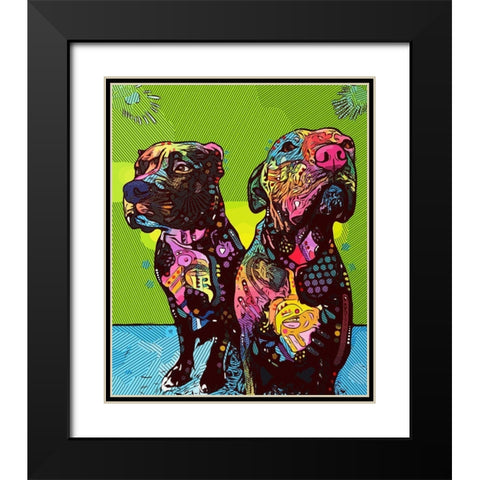 Wasnt Me Black Modern Wood Framed Art Print with Double Matting by Dean Russo Collection