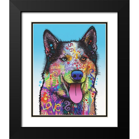 Yukon Black Modern Wood Framed Art Print with Double Matting by Dean Russo Collection