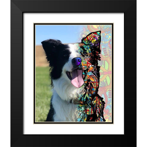 Cole Fisher Black Modern Wood Framed Art Print with Double Matting by Dean Russo Collection