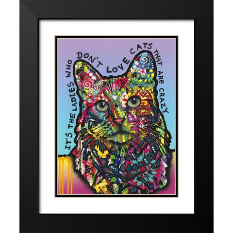 Crazylady Black Modern Wood Framed Art Print with Double Matting by Dean Russo Collection