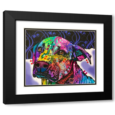 Expression Black Modern Wood Framed Art Print with Double Matting by Dean Russo Collection