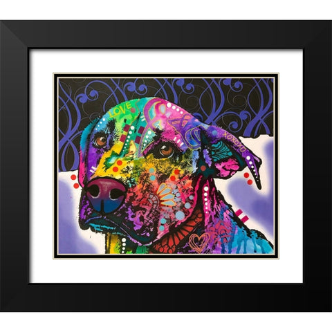 Expression Black Modern Wood Framed Art Print with Double Matting by Dean Russo Collection