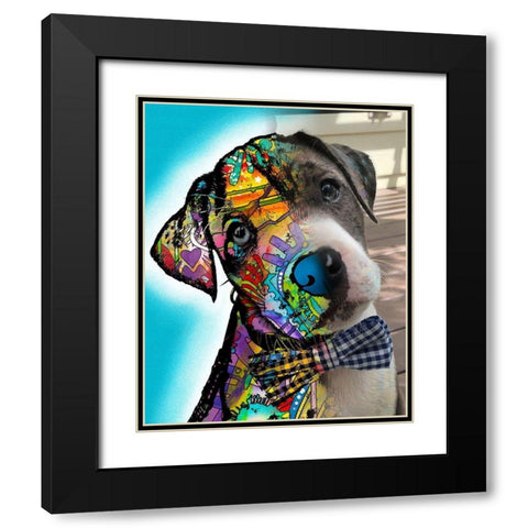 Ferdinand Black Modern Wood Framed Art Print with Double Matting by Dean Russo Collection