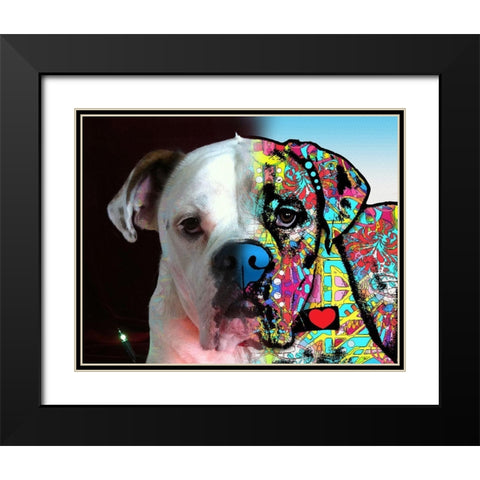 Staci_Tank Black Modern Wood Framed Art Print with Double Matting by Dean Russo Collection