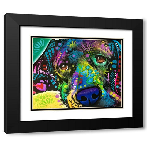 That Happy Place Black Modern Wood Framed Art Print with Double Matting by Dean Russo Collection