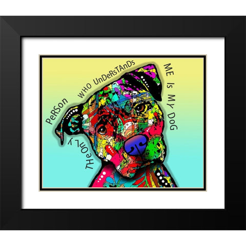 The Only Person Black Modern Wood Framed Art Print with Double Matting by Dean Russo Collection