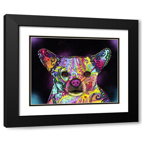 Cheemix Black Modern Wood Framed Art Print with Double Matting by Dean Russo Collection