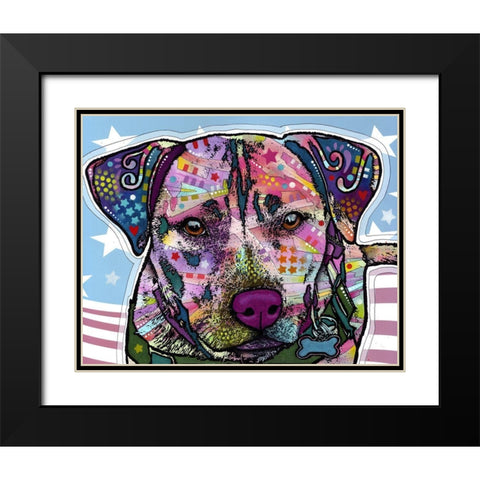 Dakota Black Modern Wood Framed Art Print with Double Matting by Dean Russo Collection