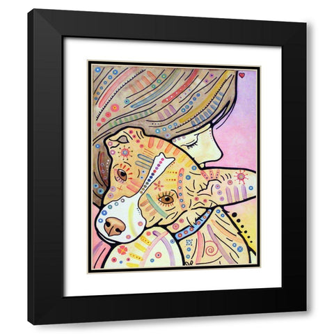 Pixie Black Modern Wood Framed Art Print with Double Matting by Dean Russo Collection