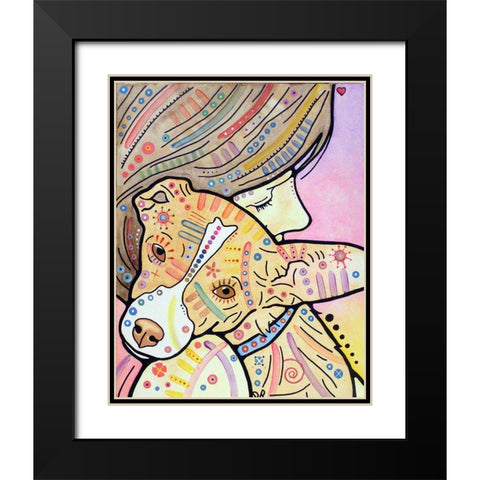 Pixie Black Modern Wood Framed Art Print with Double Matting by Dean Russo Collection