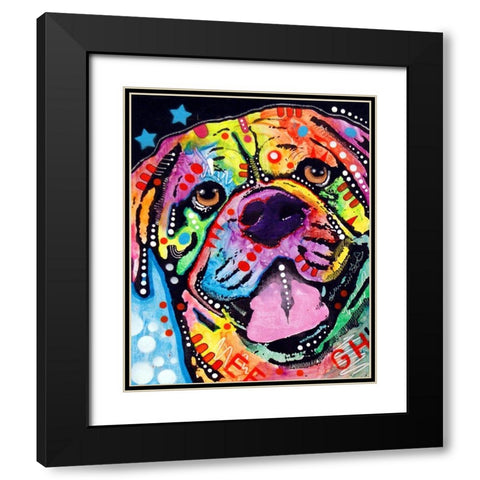 Bosco Black Modern Wood Framed Art Print with Double Matting by Dean Russo Collection