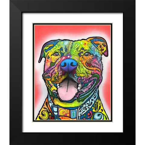 Blanche Black Modern Wood Framed Art Print with Double Matting by Dean Russo Collection