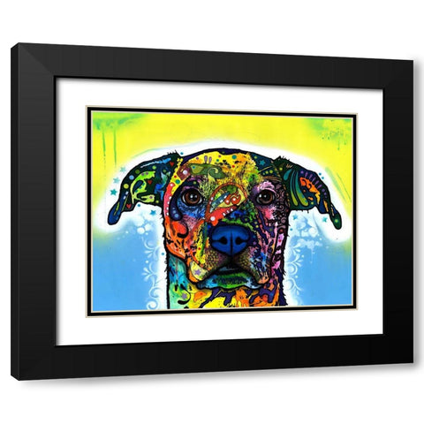 Fiesta Black Modern Wood Framed Art Print with Double Matting by Dean Russo Collection