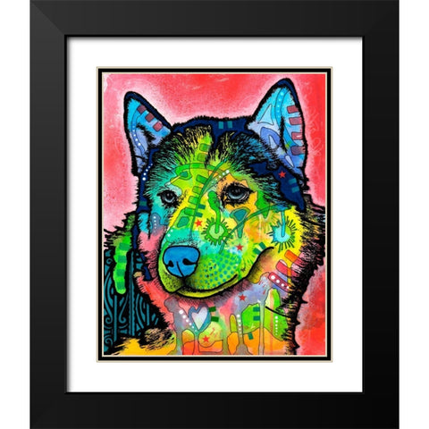 Siberian Front Black Modern Wood Framed Art Print with Double Matting by Dean Russo Collection