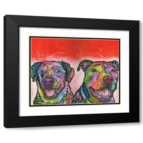 Bonner Brinson Black Modern Wood Framed Art Print with Double Matting by Dean Russo Collection