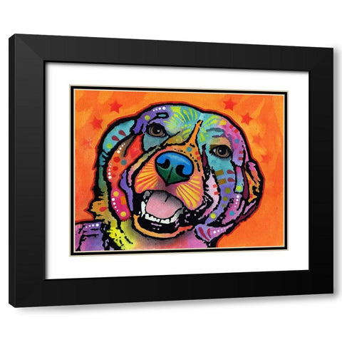 Galle Black Modern Wood Framed Art Print with Double Matting by Dean Russo Collection