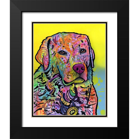 Goose Black Modern Wood Framed Art Print with Double Matting by Dean Russo Collection