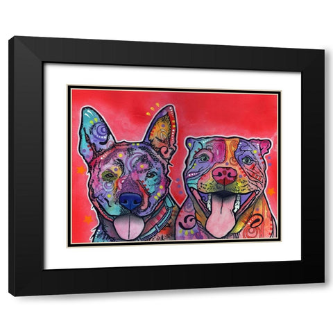 Latte Hijiki Black Modern Wood Framed Art Print with Double Matting by Dean Russo Collection