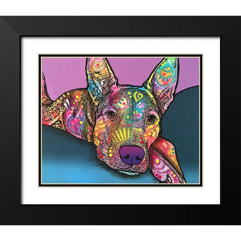 Rocky Black Modern Wood Framed Art Print with Double Matting by Dean Russo Collection