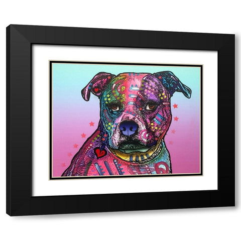 Melt My Heart Black Modern Wood Framed Art Print with Double Matting by Dean Russo Collection