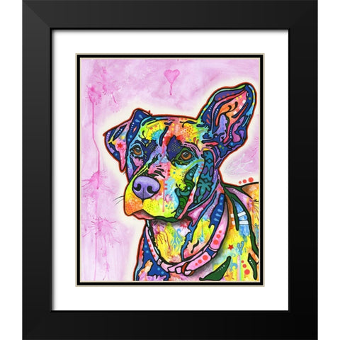 Keen Black Modern Wood Framed Art Print with Double Matting by Dean Russo Collection