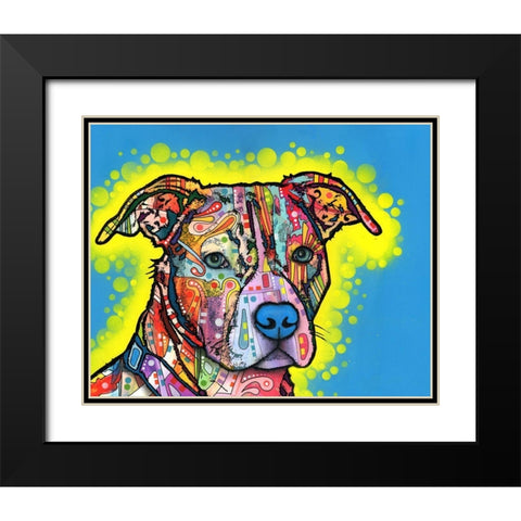 Painted Pit Black Modern Wood Framed Art Print with Double Matting by Dean Russo Collection