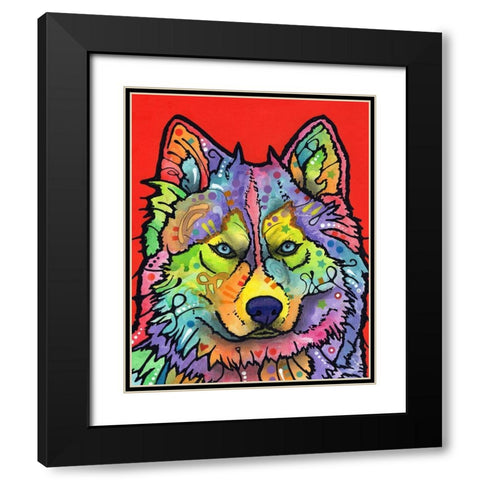 Magua Black Modern Wood Framed Art Print with Double Matting by Dean Russo Collection