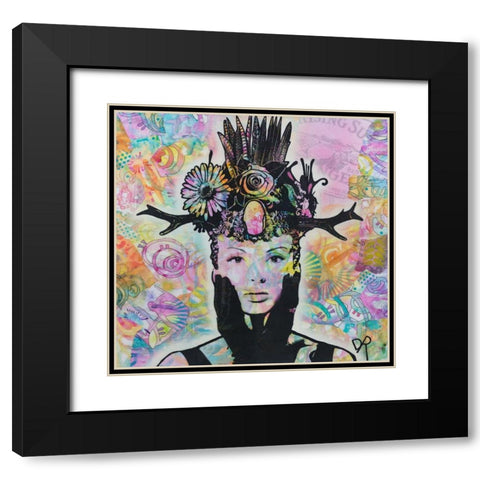 Lucid Black Modern Wood Framed Art Print with Double Matting by Dean Russo Collection