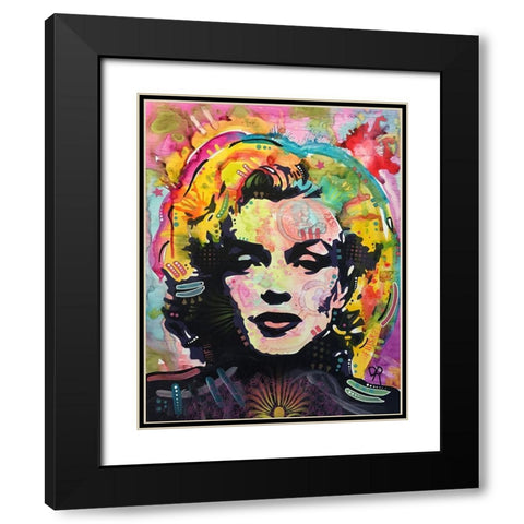 Marilyn 2 Black Modern Wood Framed Art Print with Double Matting by Dean Russo Collection