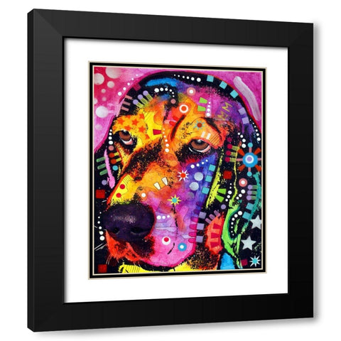 Blossom Black Modern Wood Framed Art Print with Double Matting by Dean Russo Collection