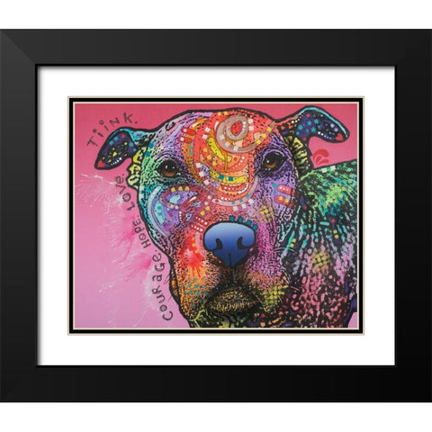 Tinkerbell Black Modern Wood Framed Art Print with Double Matting by Dean Russo Collection