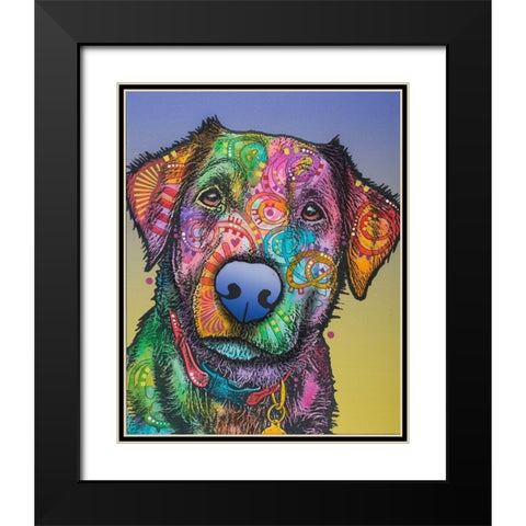 Pullo  Black Modern Wood Framed Art Print with Double Matting by Dean Russo Collection