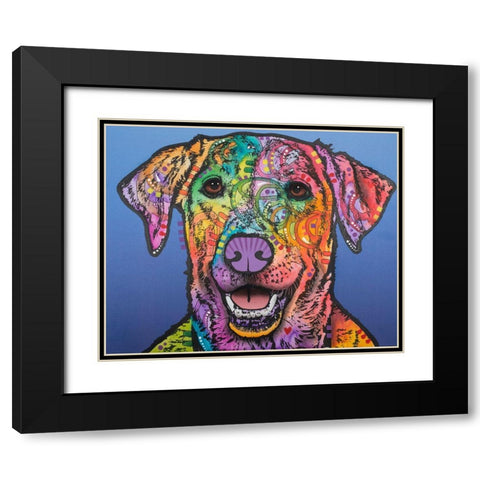 Rocco  Black Modern Wood Framed Art Print with Double Matting by Dean Russo Collection