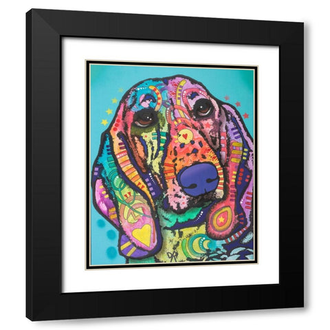 Austin Black Modern Wood Framed Art Print with Double Matting by Dean Russo Collection