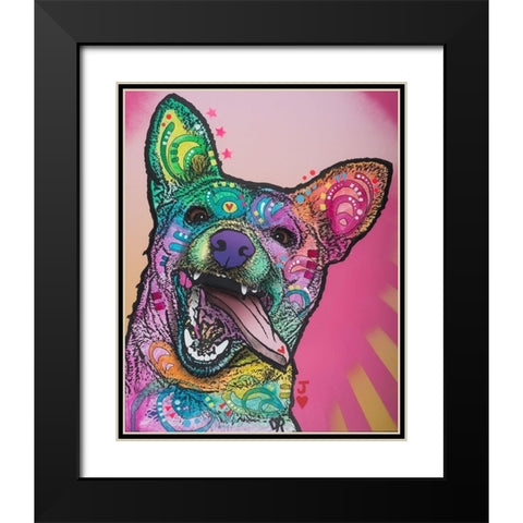 Jack Black Modern Wood Framed Art Print with Double Matting by Dean Russo Collection