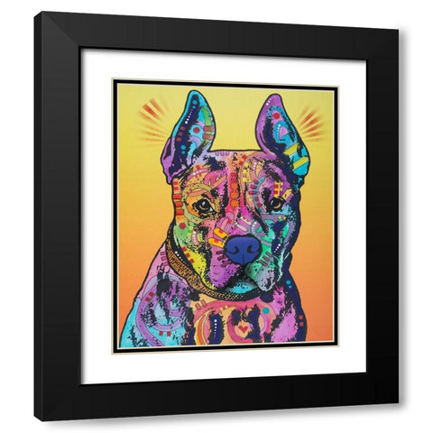 Bugsy 2 Black Modern Wood Framed Art Print with Double Matting by Dean Russo Collection