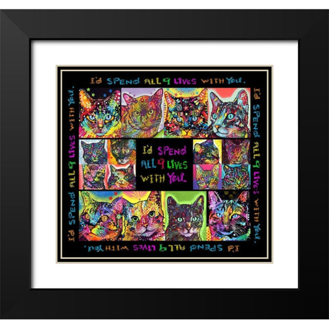 Catamat 3 Black Modern Wood Framed Art Print with Double Matting by Dean Russo Collection