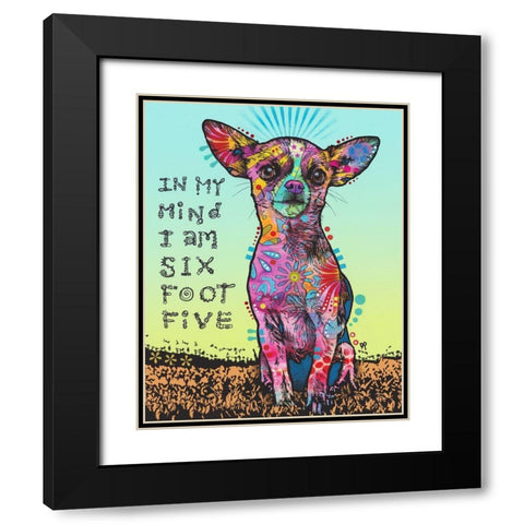 In My Mind Black Modern Wood Framed Art Print with Double Matting by Dean Russo Collection