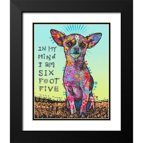 In My Mind Black Modern Wood Framed Art Print with Double Matting by Dean Russo Collection