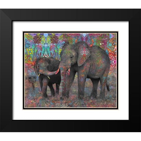 No Hunting Black Modern Wood Framed Art Print with Double Matting by Dean Russo Collection