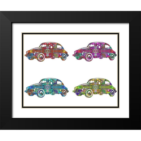 4 Vws Black Modern Wood Framed Art Print with Double Matting by Dean Russo Collection