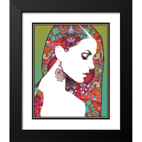 Majestic Black Modern Wood Framed Art Print with Double Matting by Dean Russo Collection