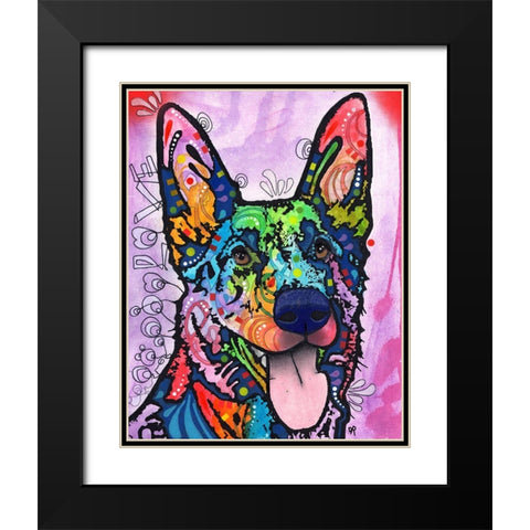 Shepherd Love Black Modern Wood Framed Art Print with Double Matting by Dean Russo Collection